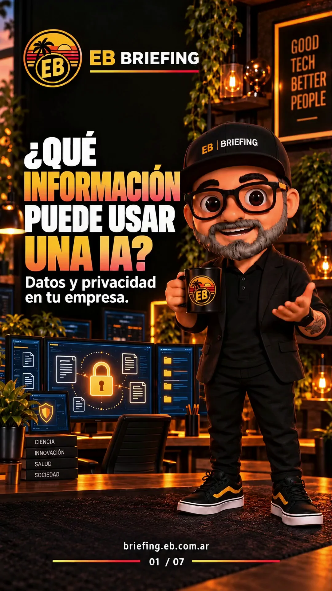 Personaje de EB Briefing: datos y privacidad