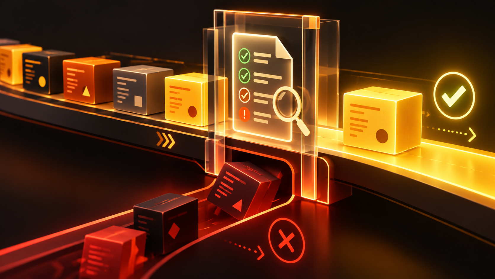 Ilustración generada conceptual de controles sobre dependencias de software; no representa la interfaz real de GitHub